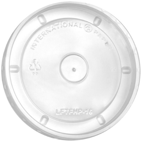 Clear PP Flat Hot Lid For 6/8/10/16 oz Food Containers
