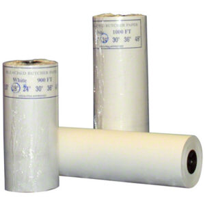24"x900' White Butcher Paper Roll 40# Basis Weight