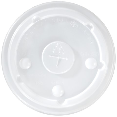 Flat Straw Translucent Bubble Lid For 12-24 oz Cold Cup