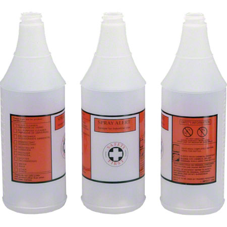Plastic Bottle Spray Alert 32 oz   Red And Black