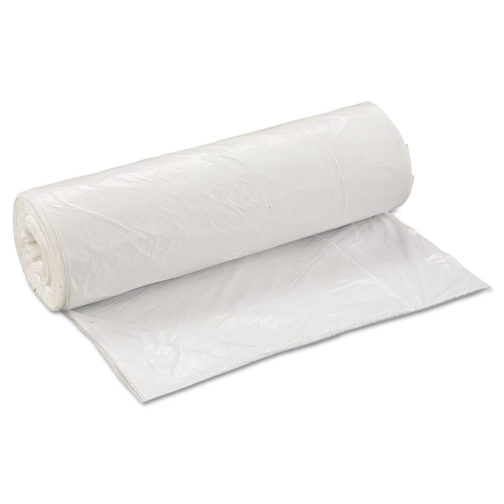 40X46 LLDPE White 0.90 Mil Flat Pack Can Liners 40-45 Gallon
