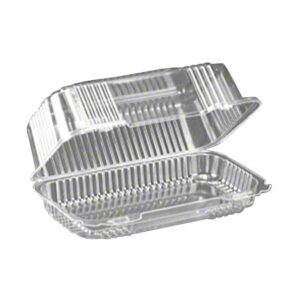 Clear Hinged Bar Cake Container 9.5" x 5.5" x 3.63"