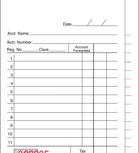 Duplicate Carbon Guest Check 3.50" x 5.63" White Bulk Pack Small