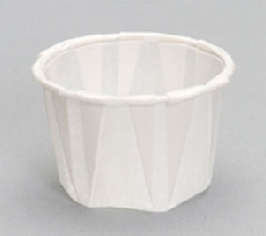 1.25oz Paper Pleated Portion cup 1-7/8x1-1/8x1-3/8