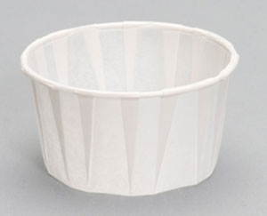 4oz Paper Pleated Portion Cup 2-3/4x1-1/2x2-1/8