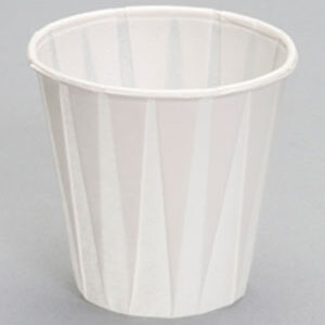 3.5oz Paper Pleated Water Cup 2-3/8x2-1/4x1-1/2