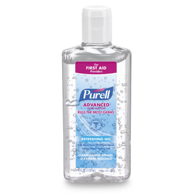 Purell Instant Hand Sanitizer 4 oz  Flip Cap     Clear