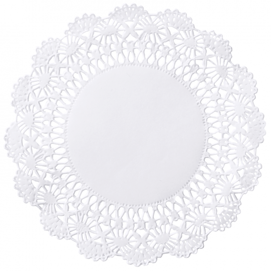 Cambridge Lace Round Doilies White 4"