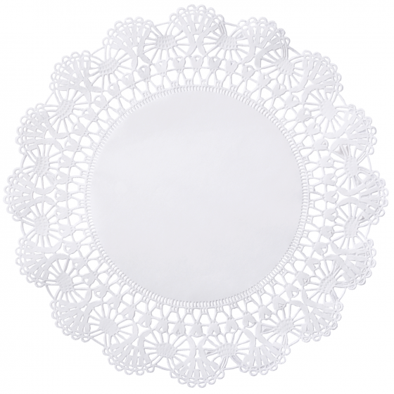 Cambridge Lace Round Doilies White 12"