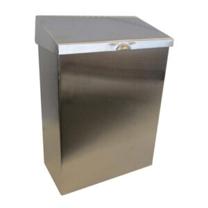 Feminine Hygiene Receptacle, Metal Stainless Steel