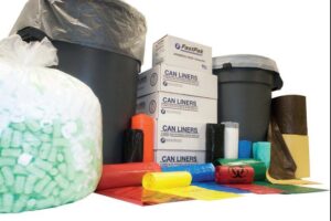 24x24 6mic Clear perforated Econo Liner 7-10 gallon
