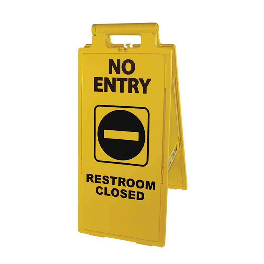 Floor Sign No Entry/Restroom Closed