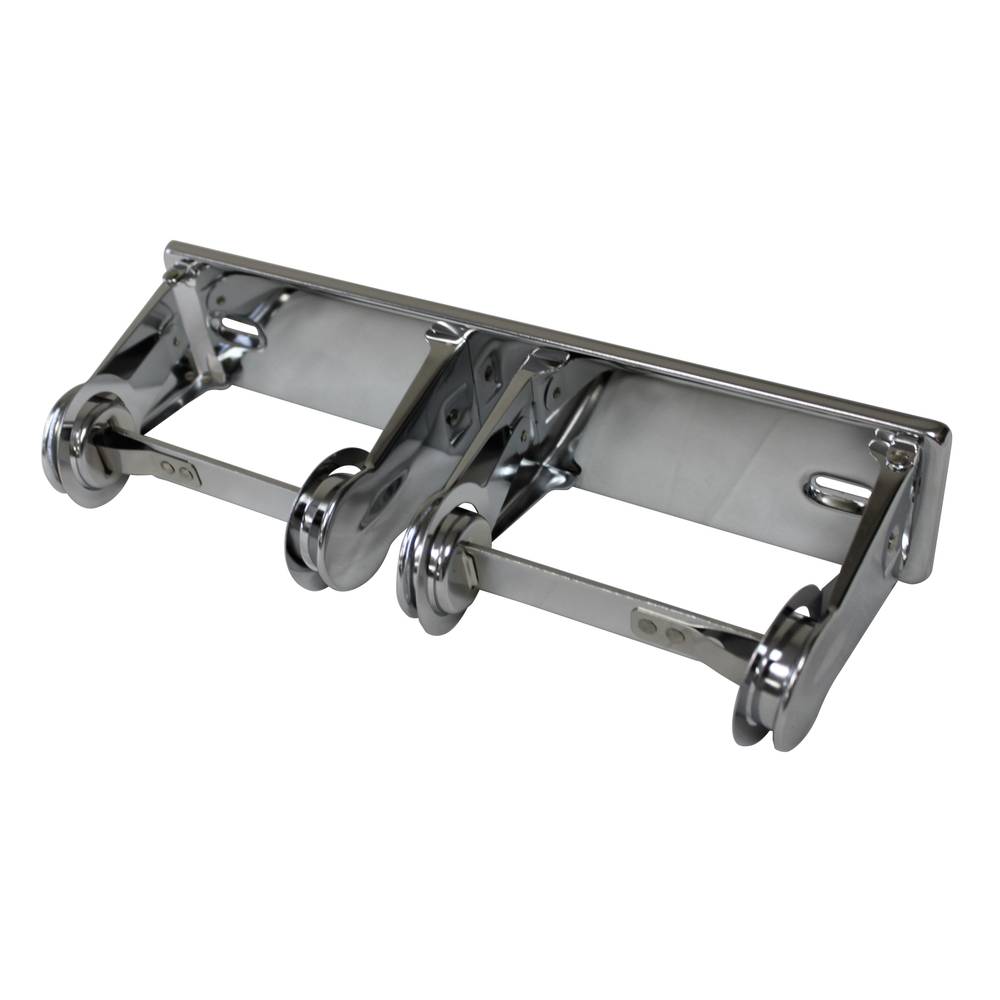 Classic Double Roll Tissue Holder 2 3/4" x 11" Chrome