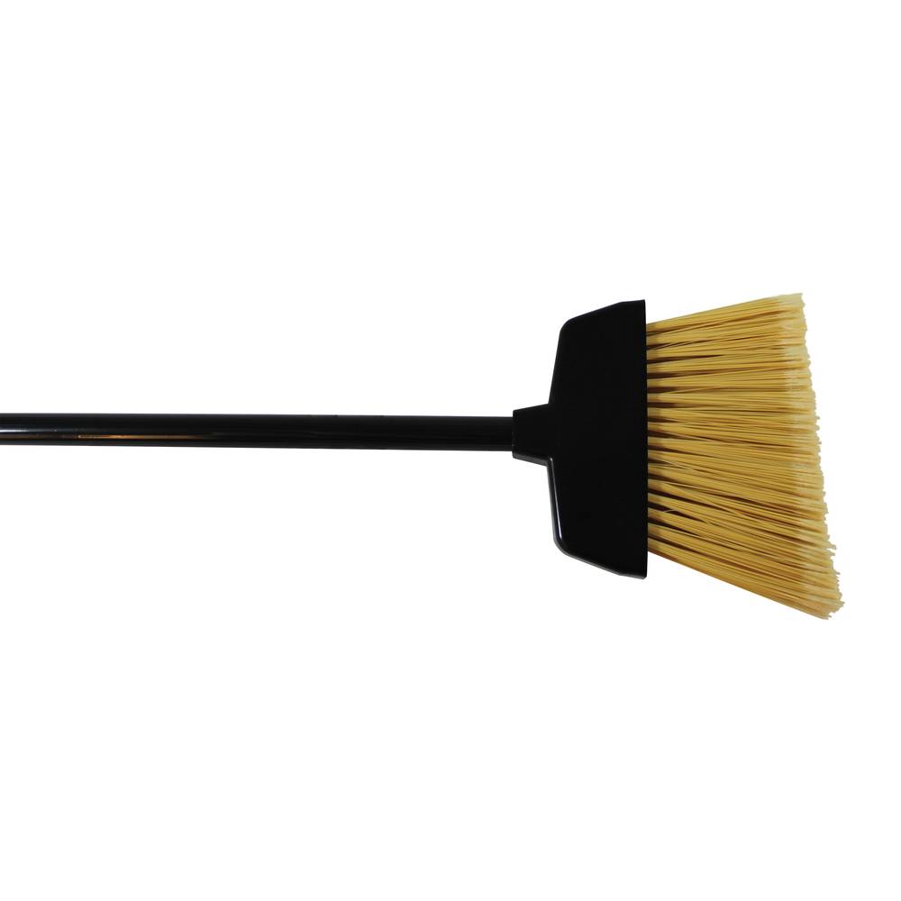 Plastic Lobby Broom Black