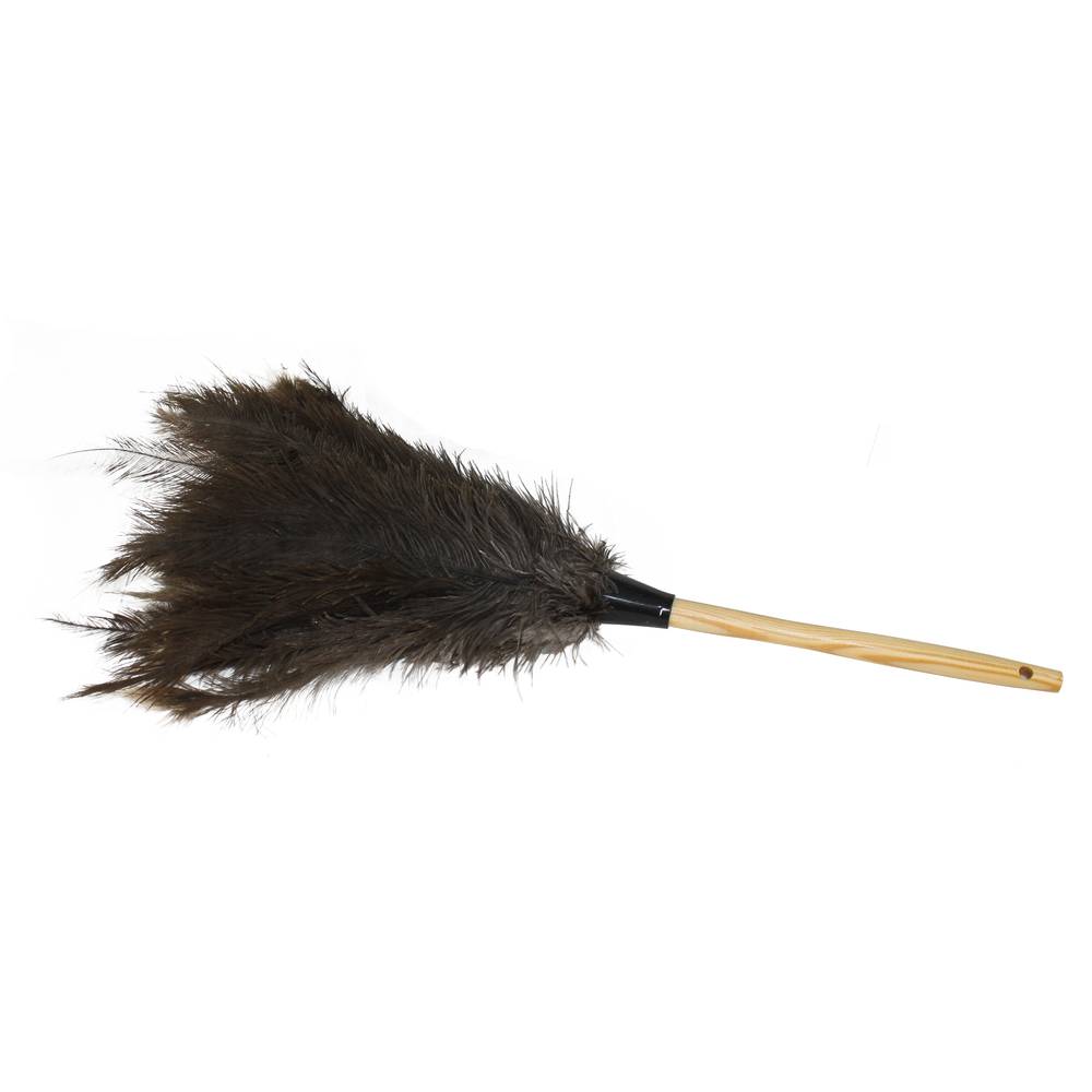 Ostrich Feather Duster w/ Handle 20"    Gray