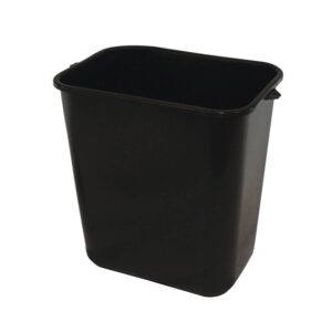 Pinch'm Rectangular Wastebasket 28 1/8 Qt Rectangular   Black