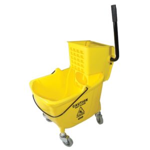 Side Press Wringer & Mop Bucket 35 Qt  Yellow  Combo