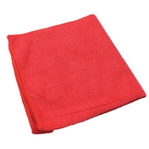 Microfiber Cleaning Cloth 16" x 16"  Red