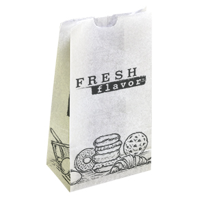 8# Bleached MG30 Waxed Bag "Fresh Flavor" Print