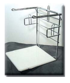 T-shirt Bag Dispenser Rack 1/6 Barrel, Chrome Steel