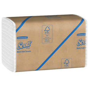 Scott Multi-Fold Towels 100% Recycled Fiber White 9.2x9.4