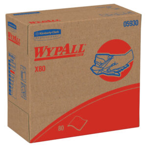 WYPALL X80 Wipers Red 8.34" x 16.8" Pop-up Box