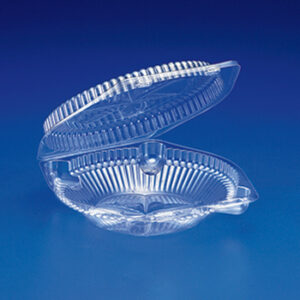 6" Clear Hinged Pie Container 7" x 7.38" x 2.06"
