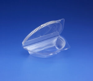 Clear Hinged 1/2 of 9" Pie Cont 9.81" x 6.06" x 2.31"