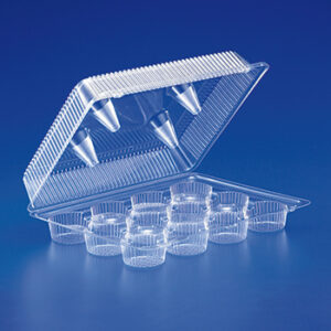 Clear Hinged 12ct Cupcake Container 12.94" x 10.25" x 3.38"