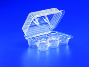 6 Compartment Cup Cake Container 9.56" x 6.94" x 4"