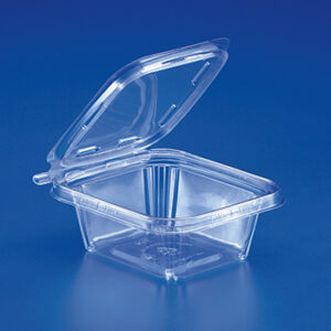 Safe-T-Fresh Tamper Evident 12oz Container w/ Hinged Lid