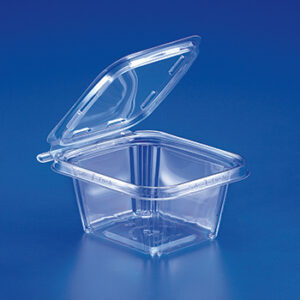 Safe-T-Fresh Tamper Evident 16oz container w/ Hinged Lid