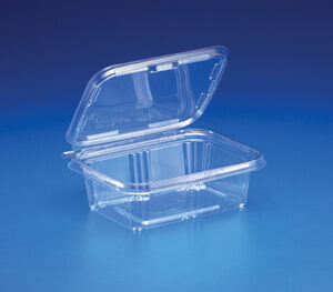 Safe-T-Gard Tamper Evident 24oz Container w/ Hinged Lid