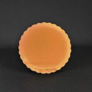 9" Gold Laminated Cake Circle Sturdy Single Wall