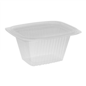 16oz Clear Container w/Lid 5.88" x 4.88" x 2.25"