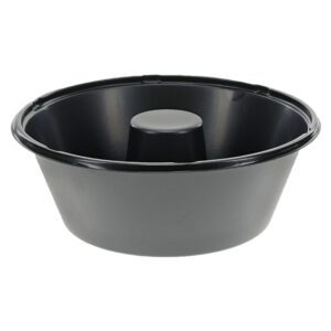 8" Black Angel Food Cake Base Bakeable