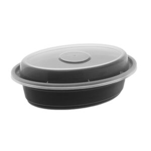 8oz VERSAtainer Black Base Oval Shape - Combo Pack