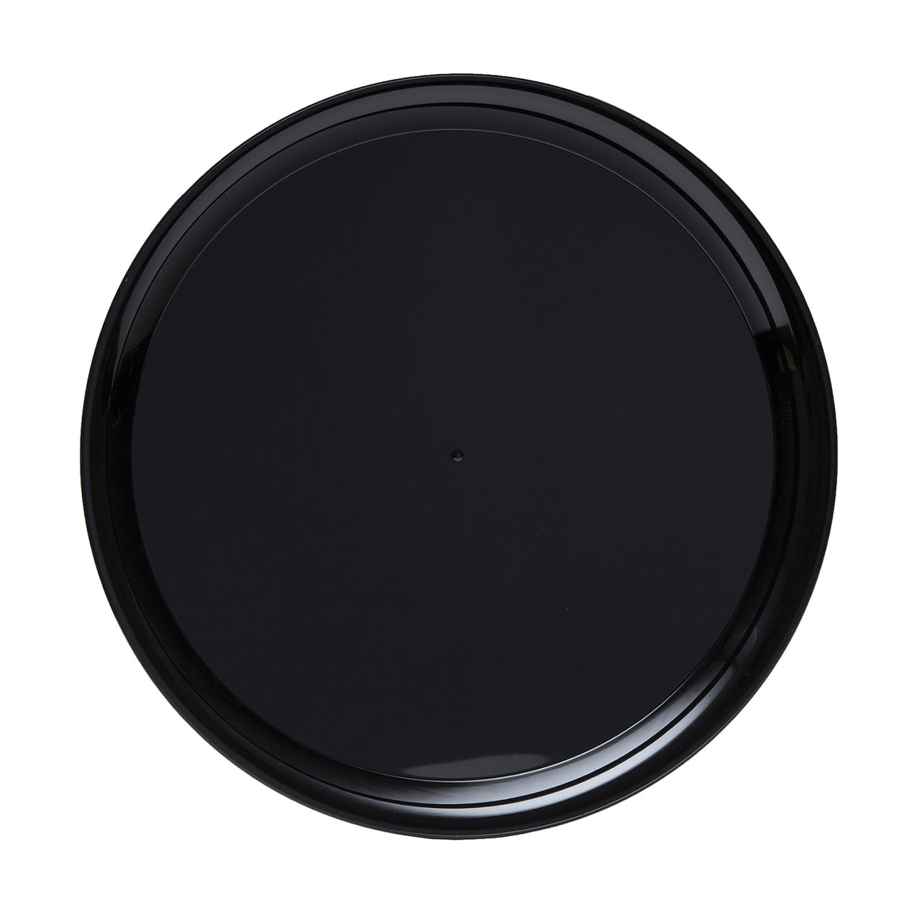 CheckMate Round Tray w/ High Edge 14" Black