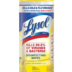 Lysol Disinfecting Wipes 35 Count Lemon & Lime Blossom