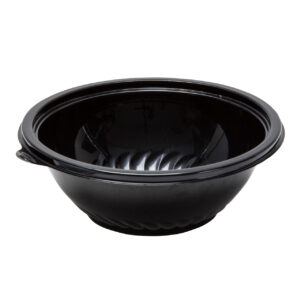 CaterLine Pack N Serve Round Bowl 48 oz Black 9"