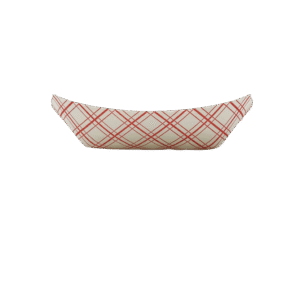 1/2lb Red Plaid Metric Food Tray