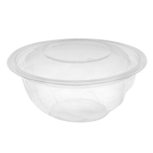 24oz Clear Swirl Bowl w/Dome Lid APET