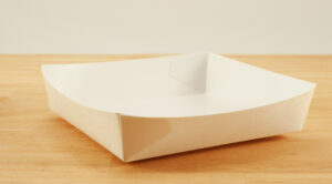 Snack Tray White 4x4x1