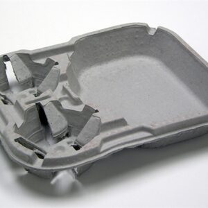 2 Cup & Food Tray Molded Fiber Carry-Out 8-46 oz