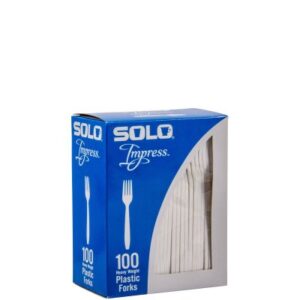 Cutlery Boxed Fork Hvy Wt Styrene Fullsize White