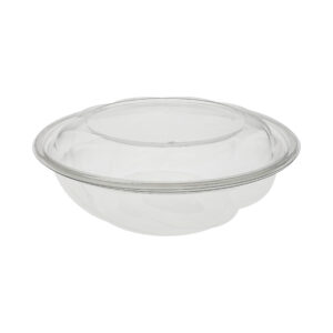 64oz Swirl Bowl/Lid Combo APET 10" Diameter