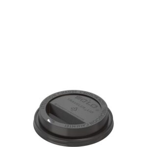 Lid Travel Black For 10 oz Paper Hot Cup