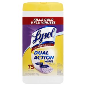 Lysol Disinfecting Wipes 75 Count, Dual Action