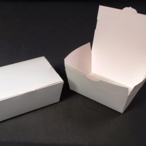 7.75" X 5.5" X 3.5" #4 ChampPak Classic Container, White