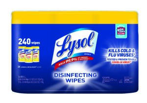 Lysol Disinfecting Wipes (3 X 80 Count) Lemon & Lime Blossom